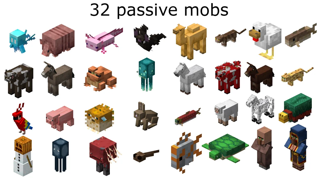 exploring-minecrafts-diverse-mobs