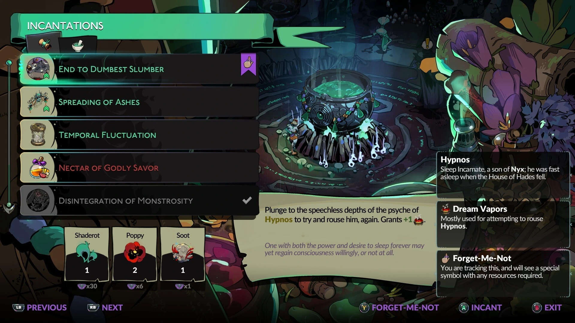 End to Dumbest Slumber Incantation