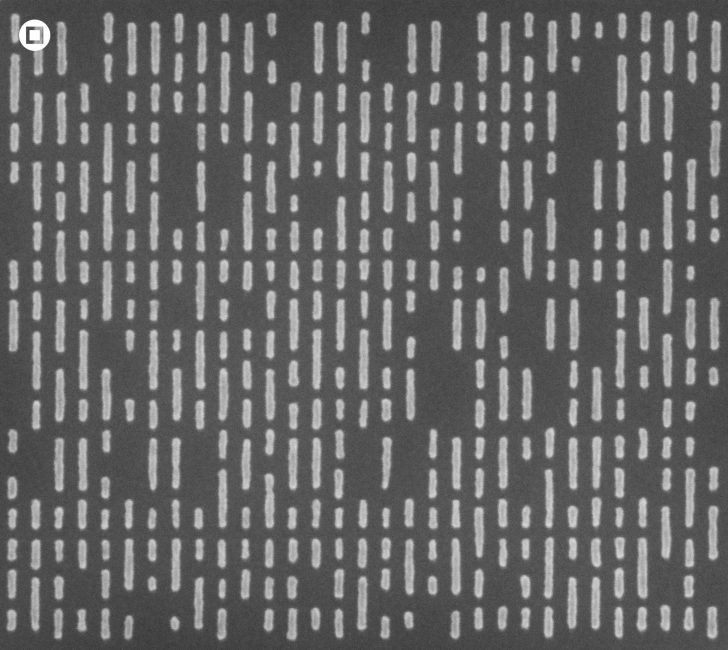 Pattern of white dashed lines on a dark background.