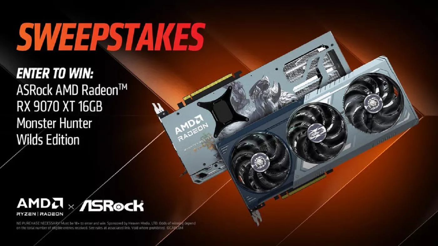 Win the Radeon RX 9070 XT Monster Hunter Wilds Edition in AMD's Latest Giveaway