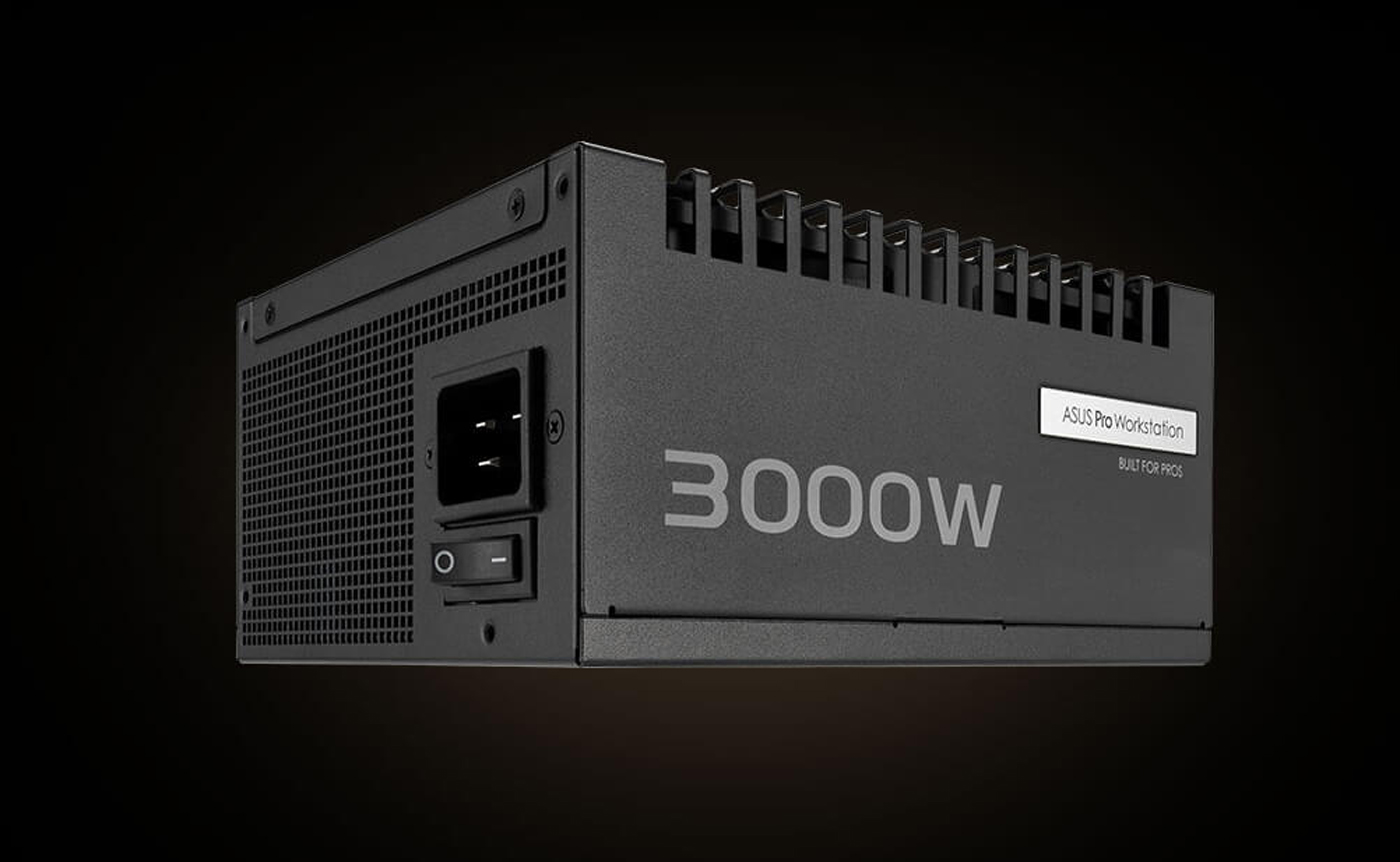 ASUS Unveils Pro WS Platinum Power Supplies Boasting 3000W for 4x RTX 5090/RTX PRO 6000 GPUs