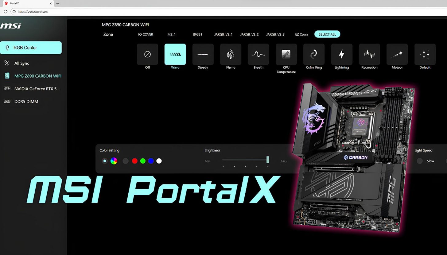 MSI Unveils Portal X: A Sleek Web Tool for Controlling Hardware Lighting