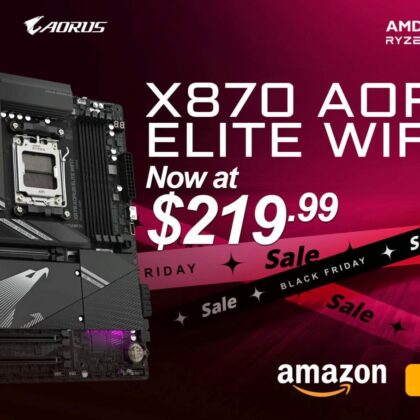 Power-Packed GIGABYTE X870 AORUS Elite WiFi 7 Now Just $219 on Amazon
