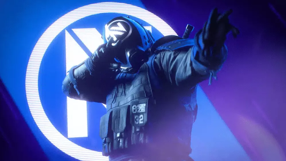 The Finals ENVY in-game cosmetic skin promotional graphic 