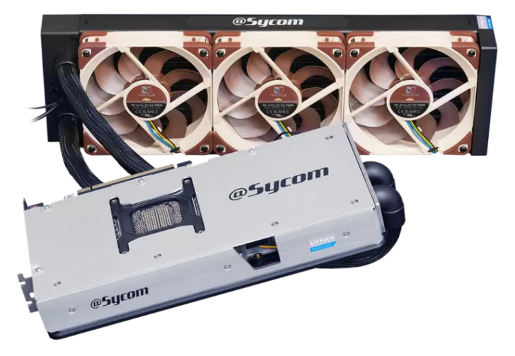 Sycom Launches GeForce RTX 5090 "Hydro LC Plus" Graphics Card: Features AIO Cooler With Triple Noctua NF-A12x25 G2 Fans & Lynk+ 2