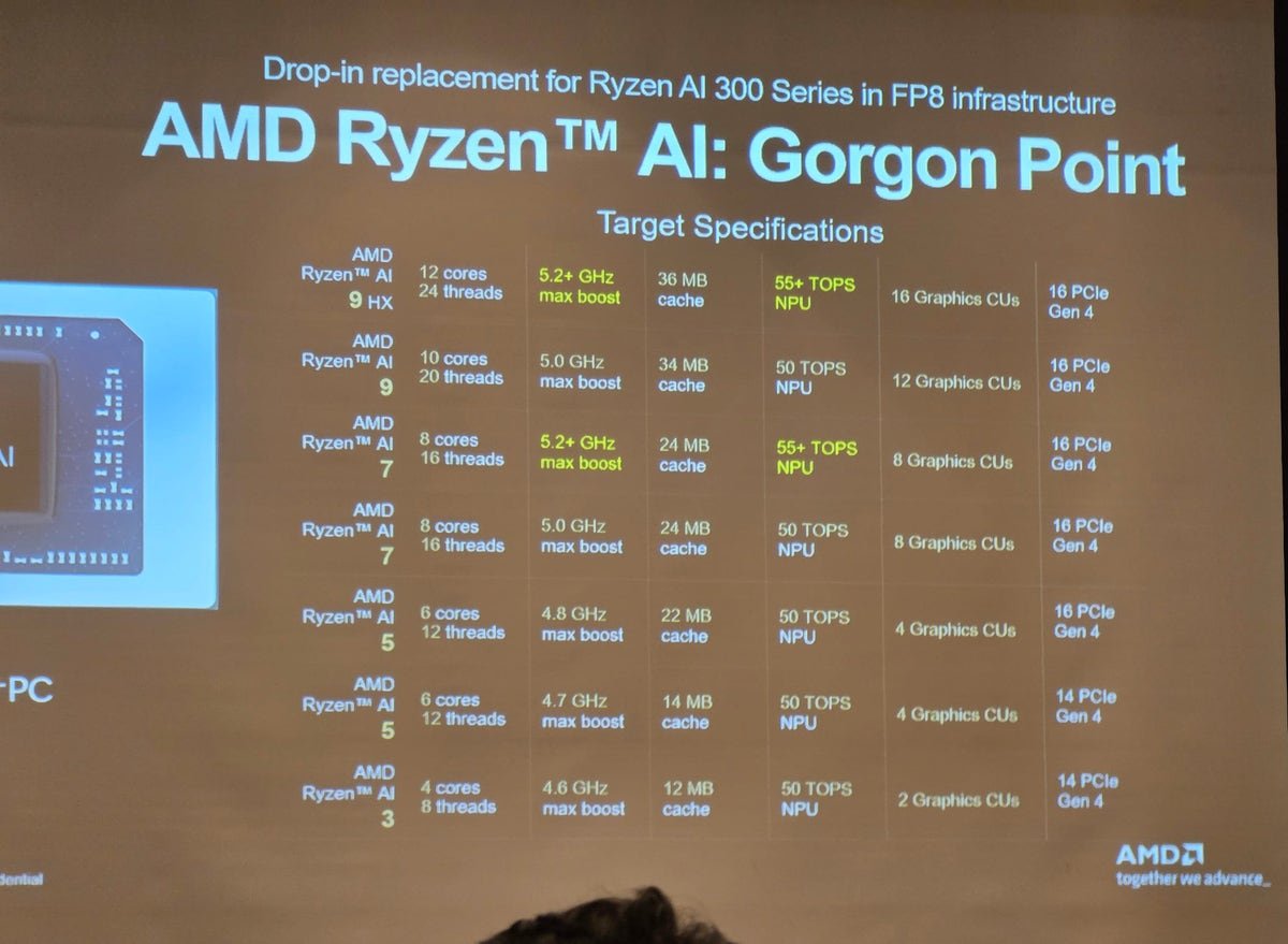 AMD Gorgon Point SKUs