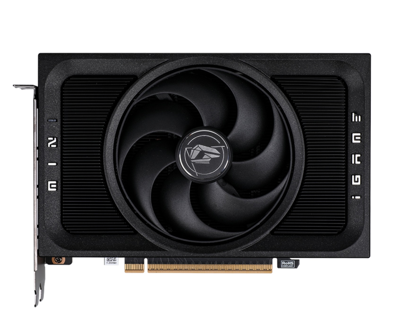 The image displays a Colorful iGame GeForce RTX graphics card with a prominent central cooling fan and the 'iGame' logo on the side.