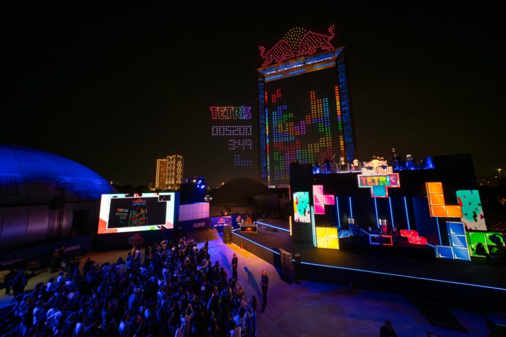 Red Bull Tetris World Final Dubai Drones