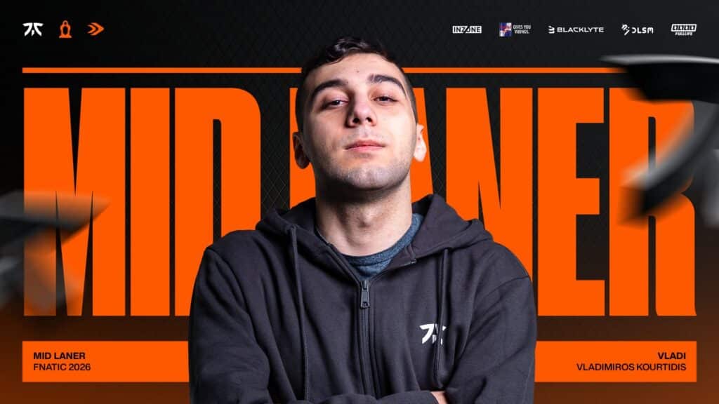 Fnatic Welcomes Vladi to Their LEC 2026 Lineup