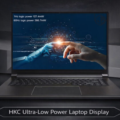 HKC Reveals Energy-Saving Laptop Display with 1-60Hz Refresh Rate, Consuming Only 0.13W