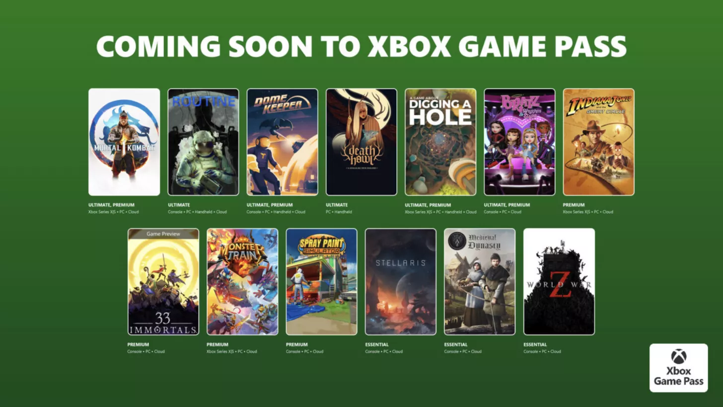 New Titles Including Mortal Kombat 1 and More Join Xbox Game Pass This Month