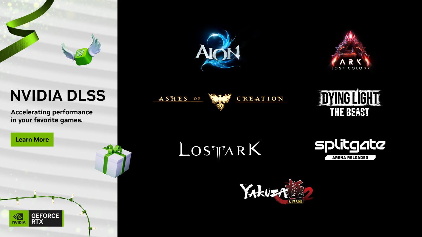 Yakuza Kiwami 2, Splitgate: Arena Reloaded, and ARK: Lost Colony Gain DLSS 4 Support with New GeForce Driver