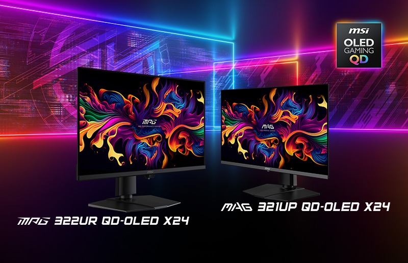 MSI Expands 32″ QD-OLED Lineup With MPG 322UR X24 & MAG 321UP X24: Ultimate 4K Visuals With Richer Blacks & Enhanced HDR Brightness