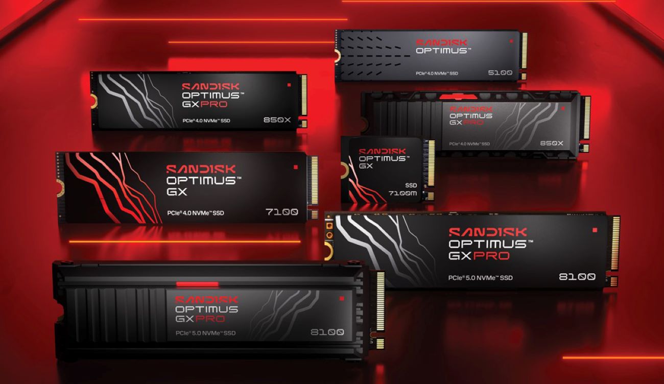 Sandisk Launches OPTIMUS M.2 SSDs for Gamers, Creators, and Pros